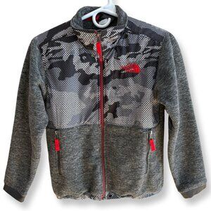 The North Face Denali Camo Youth Boys Full Zip Fleece Jacket Size Medium 10/12